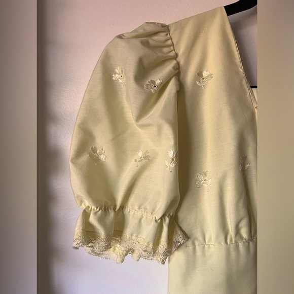 Circle Eight Square Dance Fashions Yellow Flowy Western Cowgirl Dress. Size M/L - Picture 4 of 12